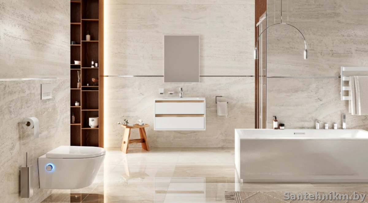 Унитаз-биде для современной ванной комнаты
