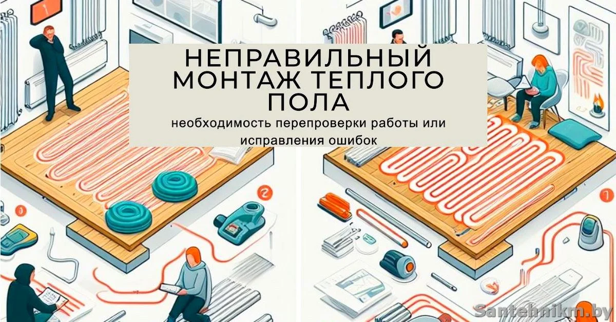 Тёплый пол - Электромонтажные работы Минск МО РБ